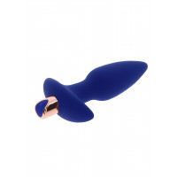 Анальная пробка с вибрацией Toy Joy Sparkle Buttplug с дистанционным управлением, синий