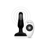 Анальная пробка с вибрацией и пультом B-Vibe Novice Plug, черная