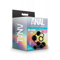 Анальні кулі-буси різного діаметру Blush Anal Adventure чорні, Large