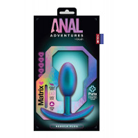 Анальний плаг, бірюзовий ANAL ADVENTURES MATRIX NEBULA PLUG