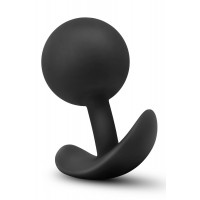 Анальный плаг Blush с внутренним шариком Adventures Platinum Silicone Vibra