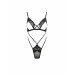Боді з відкритими грудьми DIABOLINA BODY black S/M - Passion