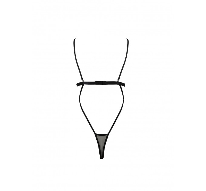 Боді з відкритими грудьми DIABOLINA BODY black S/M - Passion