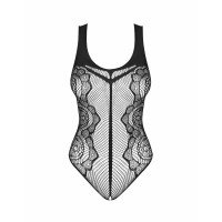 Боди с открытым доступом Obsessive Teddy B335, кружевное, черное, S/M/L
