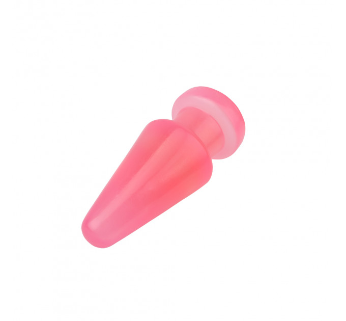 Анальная пробка-конус гигантская Chisa HI-Rubber, розовая