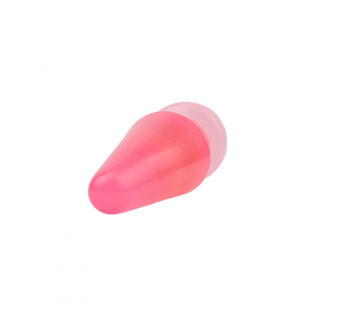 Анальная пробка-конус гигантская Chisa HI-Rubber, розовая