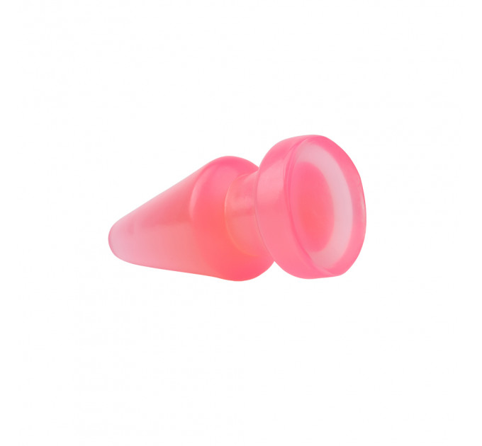 Анальная пробка-конус гигантская Chisa HI-Rubber, розовая