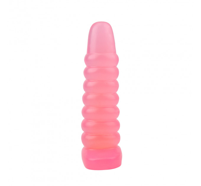 Большая анальная пробка Chisa Hi-Rubber Chubby розовая