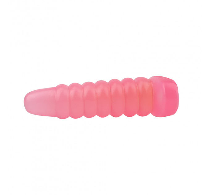 Большая анальная пробка Chisa Hi-Rubber Chubby розовая