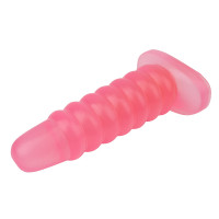 Велика анальна пробка Chisa Hi-Rubber Chubby рожева