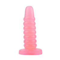 Велика анальна пробка Chisa Hi-Rubber Chubby рожева
