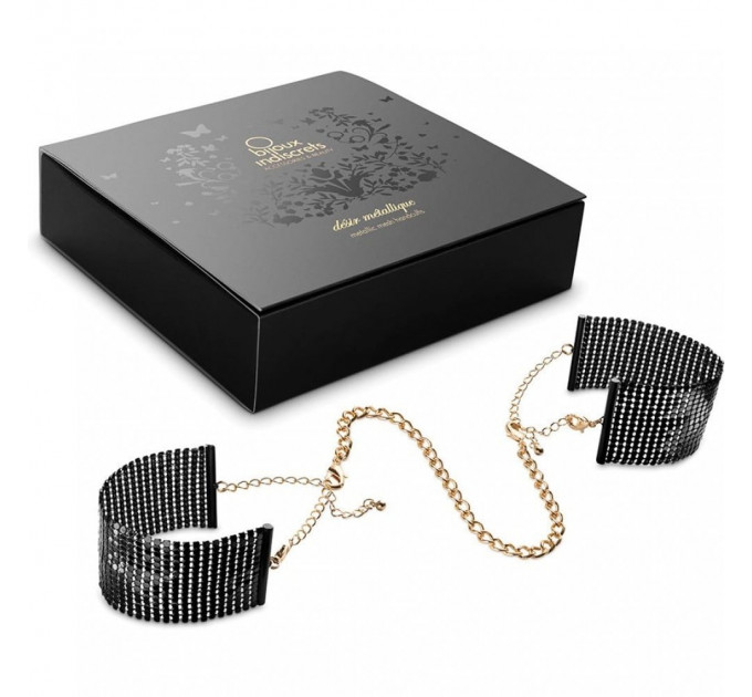 Браслеты-наручники DESIR METALLIQUE черные Bijoux Indiscrets