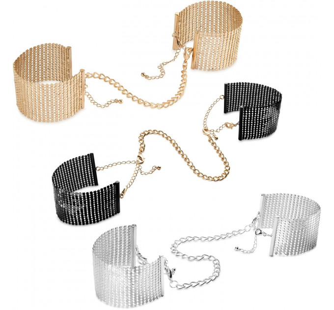 Браслеты-наручники DESIR METALLIQUE черные Bijoux Indiscrets
