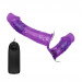 Двойной страпон с вибрацией фиолетовый - Ultra Passionate Harness Dual Vibration Purple