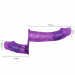 Двойной страпон с вибрацией фиолетовый - Ultra Passionate Harness Dual Vibration Purple
