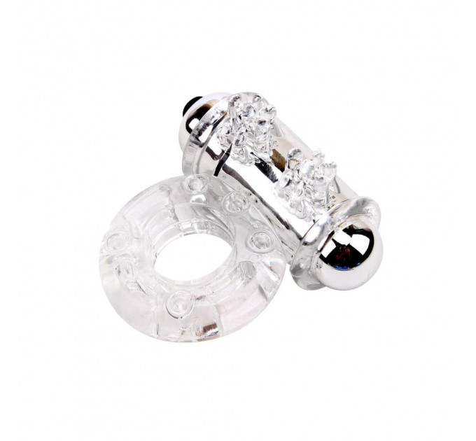 Эрекционное виброкольцо Chisa Get Lock Vibrating Bull Ring, прозрачное