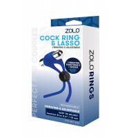 Эрекционное кольцо с вибропулей ZOLO RECHARGEABLE ADJUSTABLE C-RING