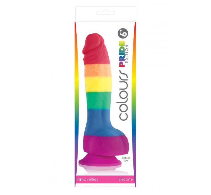 Фалоімітатор Веселка NS Novelties Colours Pride Edition на присосці
