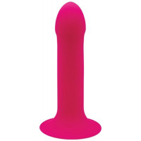 Фалоімітатор термореактивний Adrien Lastic Hitsens 2 подвійний щільності, на присосці, рожевий