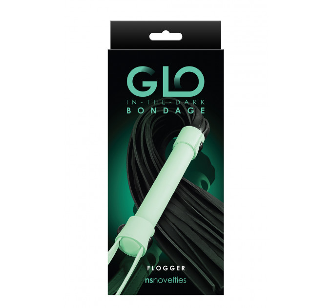 Флогер світиться NS Novelties GLO BONDAGE FLOGGER