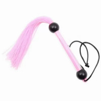 Кнут рожевий з прозорою ручкою 28 см