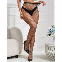 Колготы в крупную сетку Star Night, черные, XS/M