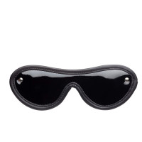 Маска лакована з італійської шкіри DS Fetish чорна