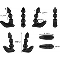 Массажер простаты с вибрацией Nexus Bendz, силикон, черный, 14 х 3 см