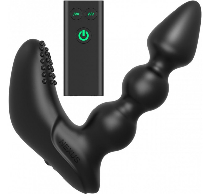 Массажер простаты с вибрацией Nexus Bendz, силикон, черный, 14 х 3 см