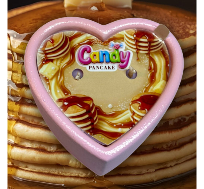 Масажна свічка з ароматом панкейка Candy Pancake у формі серця, 70 мл