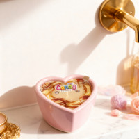 Масажна свічка з ароматом панкейка Candy Pancake у формі серця, 70 мл