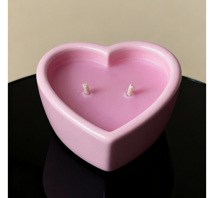 Масажна свічка з ароматом панкейка Candy Pancake у формі серця, 70 мл