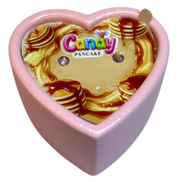 Масажна свічка з ароматом панкейка Candy Pancake у формі серця, 70 мл