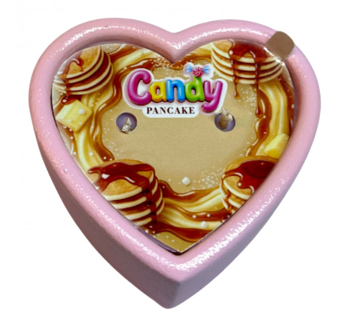 Масажна свічка з ароматом панкейка Candy Pancake у формі серця, 70 мл