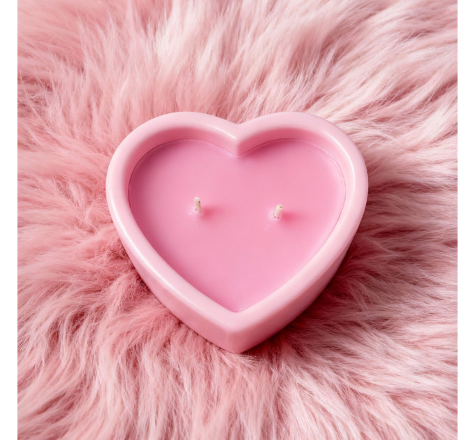 Масажна свічка з ароматом панкейка Candy Pancake у формі серця, 70 мл