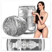 Мастурбатор двухсторонний Fleshlight Quickshot Stoya с имитацией вагины и ануса, прозрачный