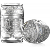 Мастурбатор двухсторонний Fleshlight Quickshot Stoya с имитацией вагины и ануса, прозрачный