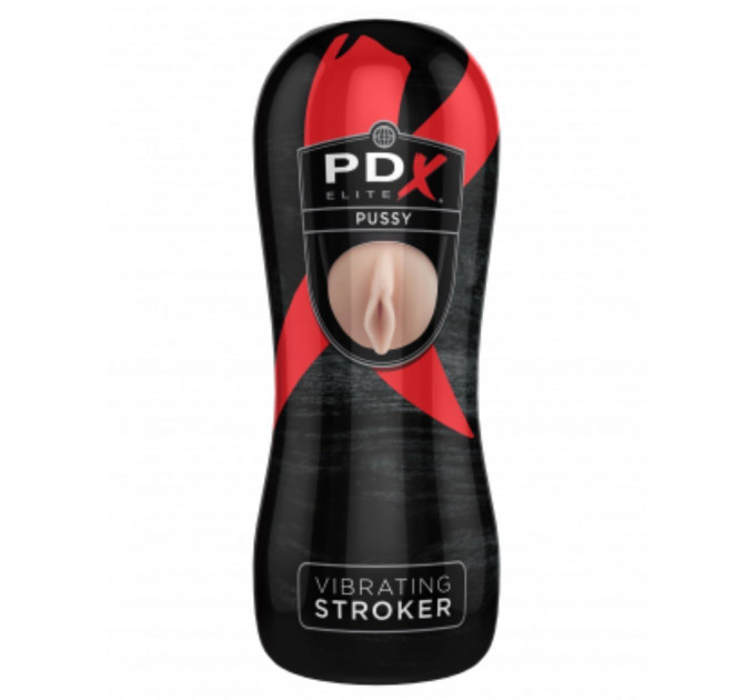Мастурбатор с вибрацией Pipedream pdx elite vibrating stroker Pussy