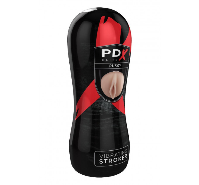 Мастурбатор с вибрацией Pipedream pdx elite vibrating stroker Pussy