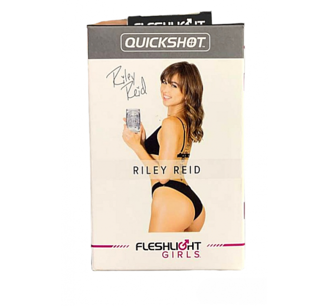 Мастурбатор у колбі Вагіна та Анус FleshLight Riley Reid, прозорий