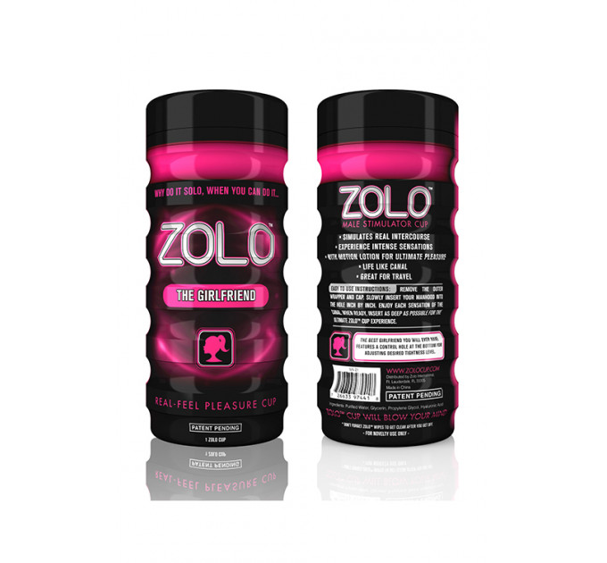 Мастурбатор в колбе Zolo The Girlfriend Cup