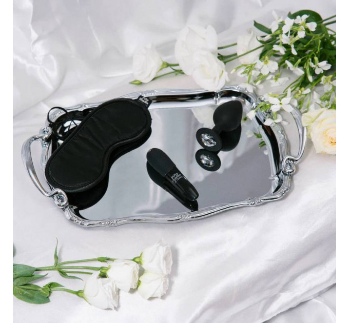 Набор секс игрушек ( анальная пробка , вибропуля , маска ) Fifty Shades of Grey