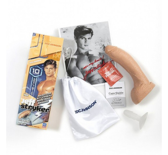 Насадка на страпон Jeff Stryker Realistic Cock With Removable Vac-U-Lock Suction Cup