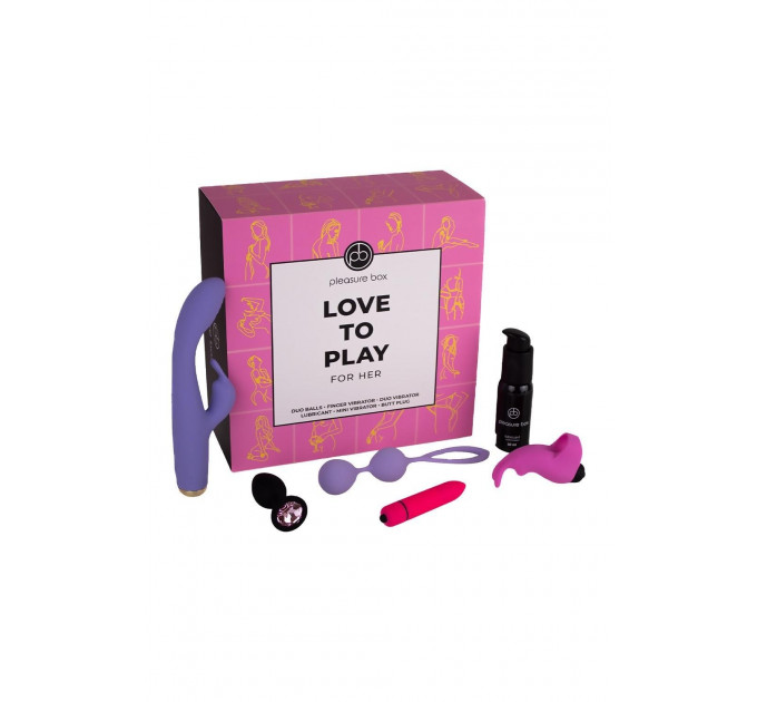 Подарунковий набір для пари Dreamtoys Love To Play For Her 6 предметів, рожевий