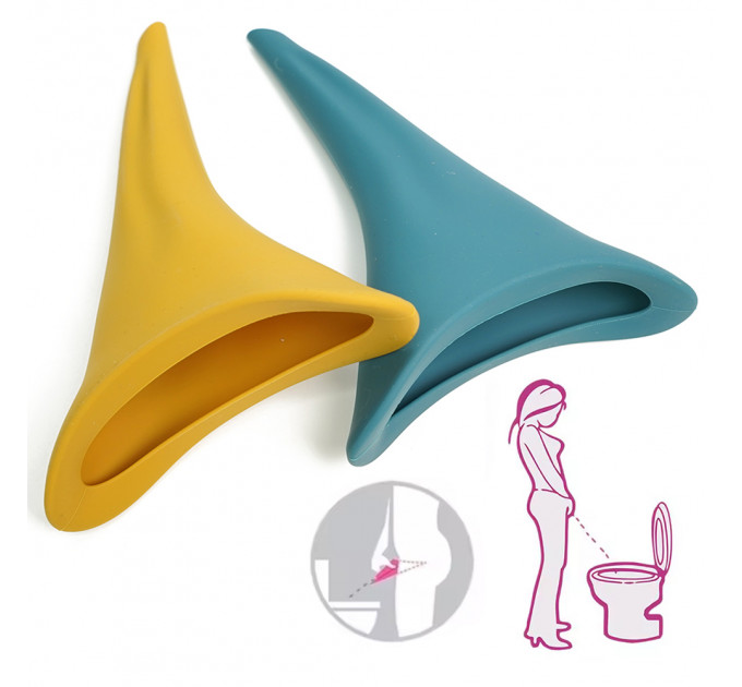 Портативний пісуар для жінок Sweet Em силіконовий, коричневий