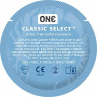 Набор классических латексных презервативов One Classic Select (цена за 5 шт.)
