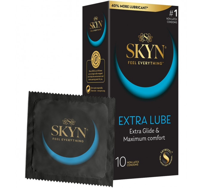 Презервативы ультратонкие SKYN Extra Lube из полиизопрена (цена за пачку, 10 шт.)