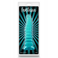 Прозрачный фаллоимитатор с присоской NS Novelties Fantasia бирюзовый