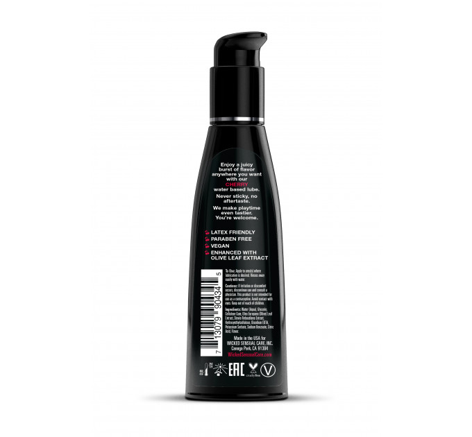 Їстівний лубрикант зі смаком вишні WICKED AQUA 120ML