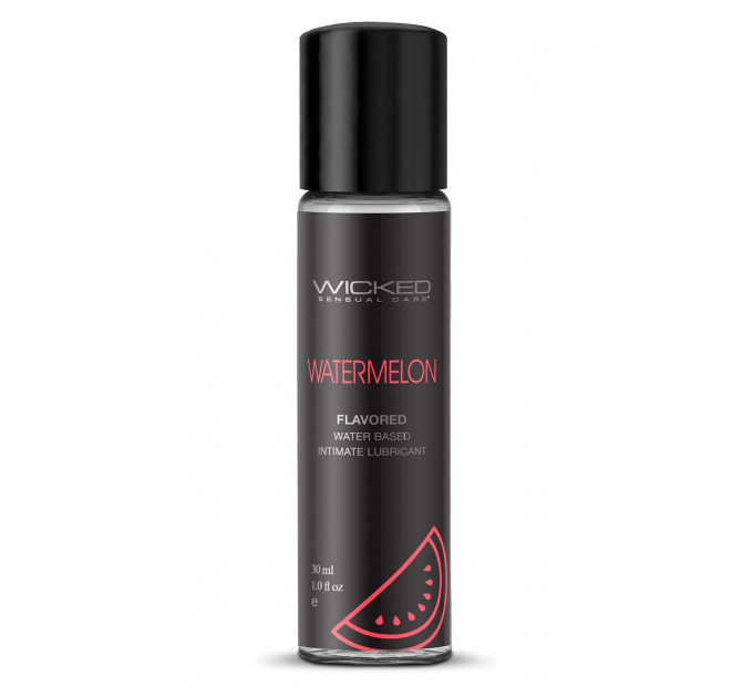 Съедобный лубрикант Wicked Aqua Watermelon Flavored со вкусом арбуза, 30 мл